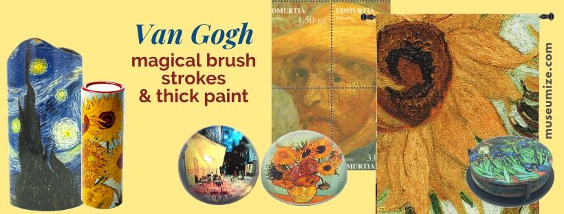 van gogh starry night gifts, sunflowers, van gogh museum store