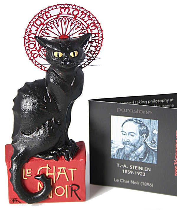 Le Chat Noir Black Cat Montmartre Figurine Statue By