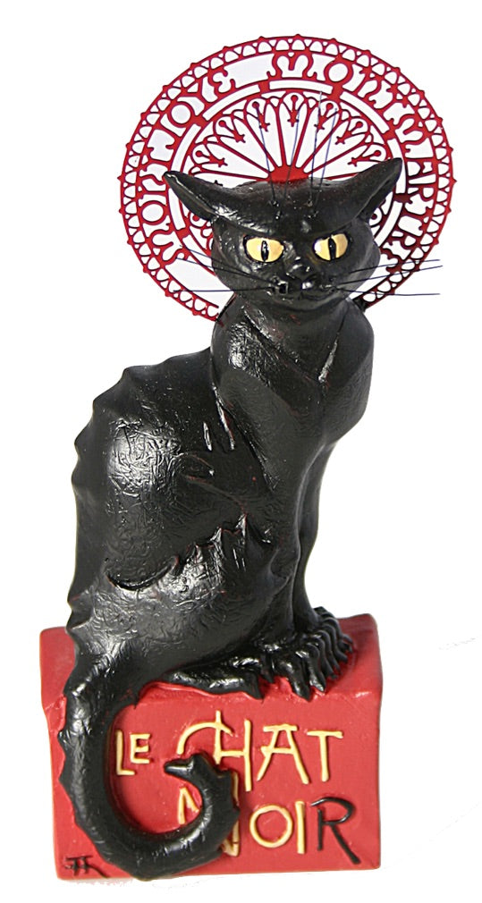 Le Chat Noir Black Cat Montmartre Figurine Statue By Steinlen Assorte