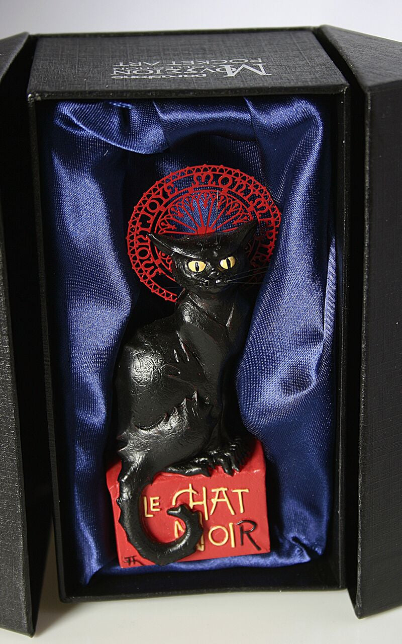 Le Chat Noir Black Cat Montmartre Figurine Statue By Steinlen Assorte
