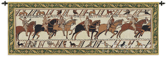 Bayeux Harold and William Battle of Hastings Woven Wall Tapestry 76W