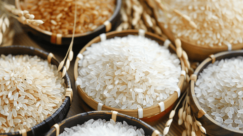 different varieties of japonica rice