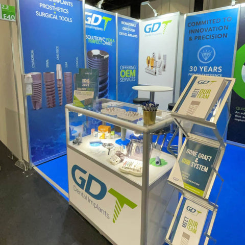 GDT Dental Implants booth design in IDS International Dental Show 2021 - Cologne, Germany