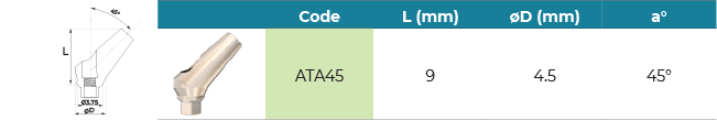 Angulated Abutment45°