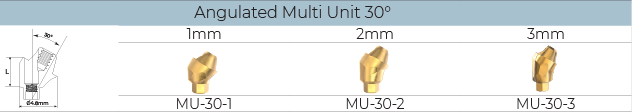 Angulated Multi Unit 30°