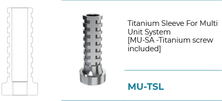 Titanium Sleeve For Multi Unit Abutment