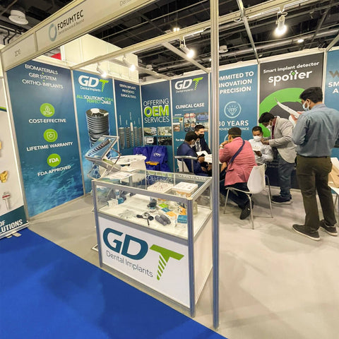 GDT Dental Implants Booth in AEEDC International Dental Conference 2022 - Dubai, UAE