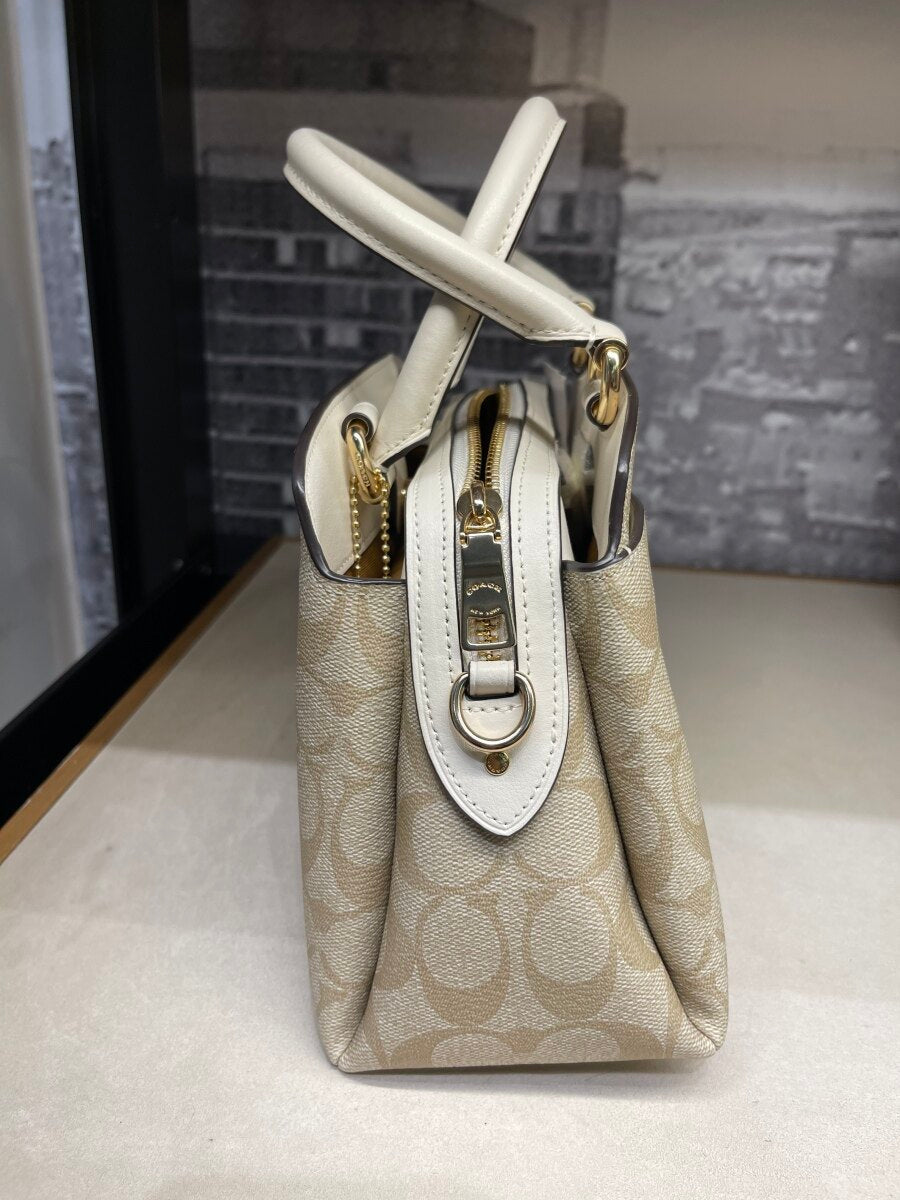 beige coach crossbody bag