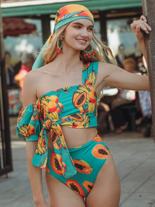 3 Piece Swimming Beachwear, Push Up Women's Swim Suit