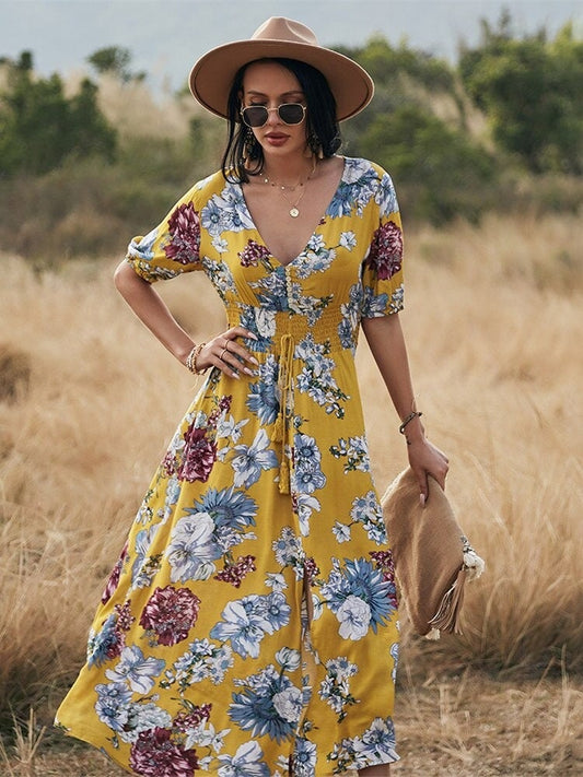 Spring Dress, Bohemian Clothing, Beach Bohemian Summer Dress