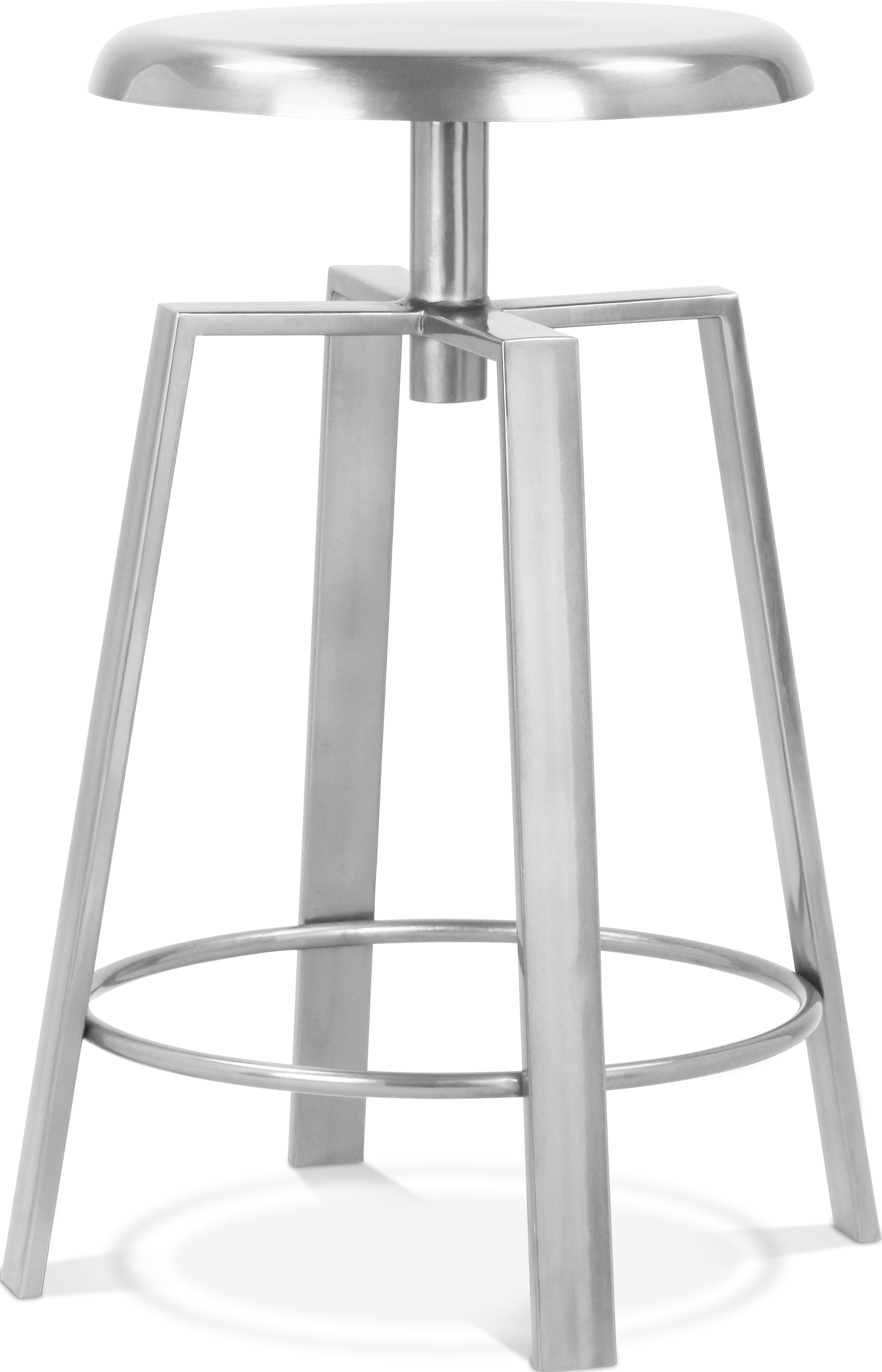 Palladium Silver Iron Counter/Bar Stool Silver