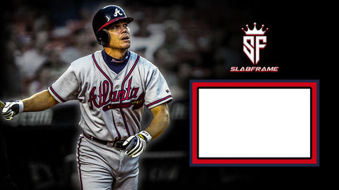 Chipper Jones SlabFrame Slab Display Custom Art Frame