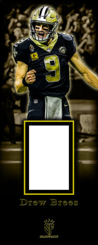 Drew Brees SlabFrame Slab Display Custom Art Frame