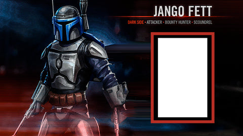 Jango Fett SlabFrame Slab Display Custom Art Frame