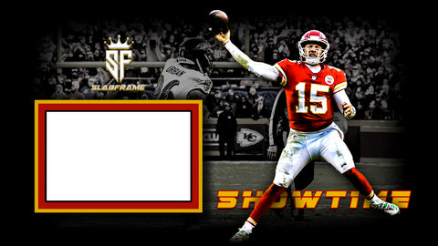 Patrick Mahomes SlabFrame Slab Display Custom Art Frame