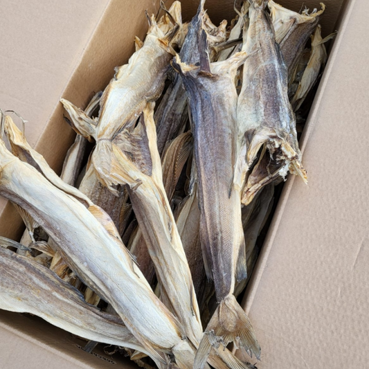 Stockfish of Ling in 45 kg bales.