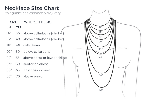 necklace length chart