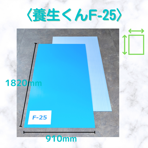 養生くん　ＰＰ２７　２．７ｍｍ厚 30枚入り 　青ベニヤ　プラベニヤ - 3