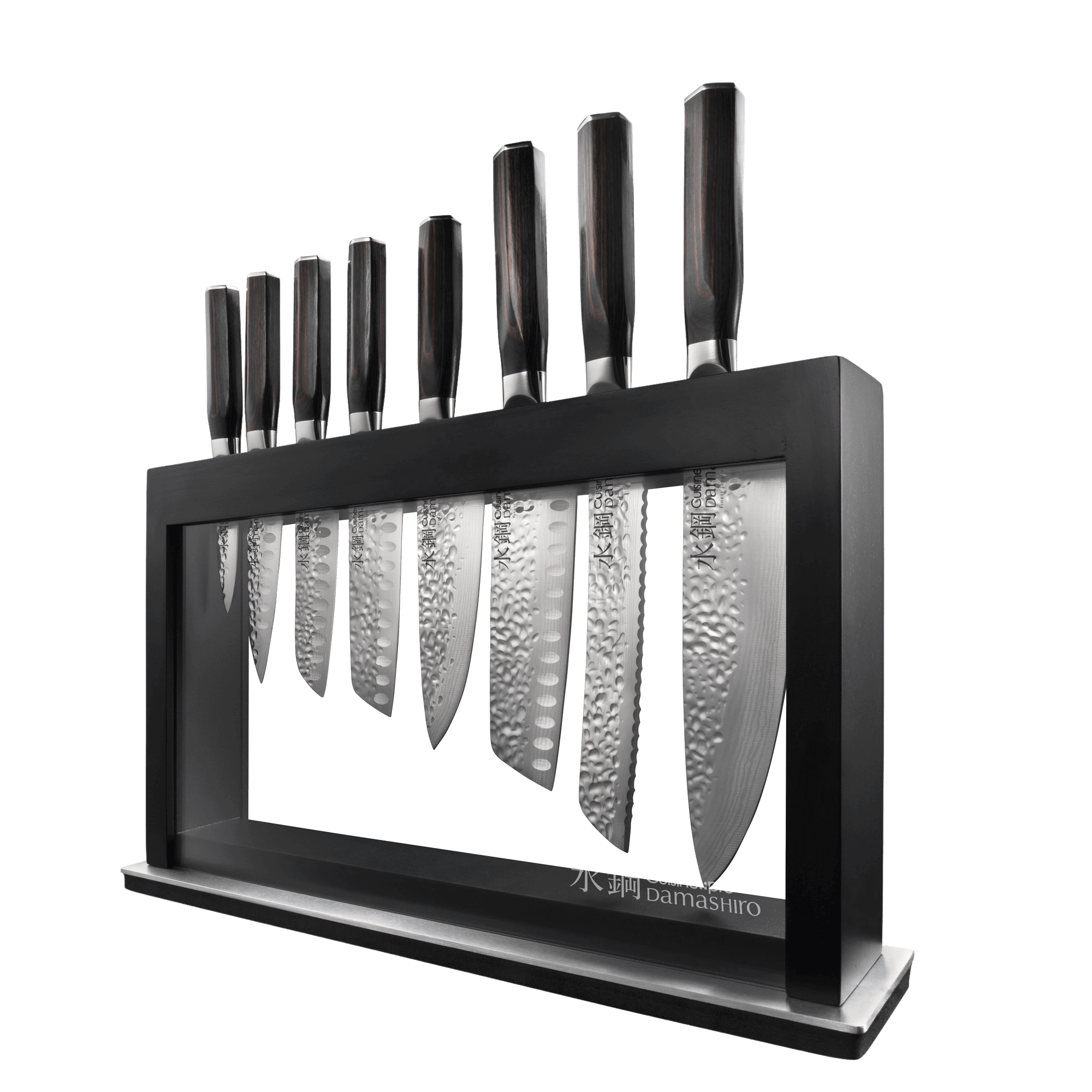 Cuisine::pro® Damashiro® EMPEROR Hikari Knife Block Ash 7 Piece