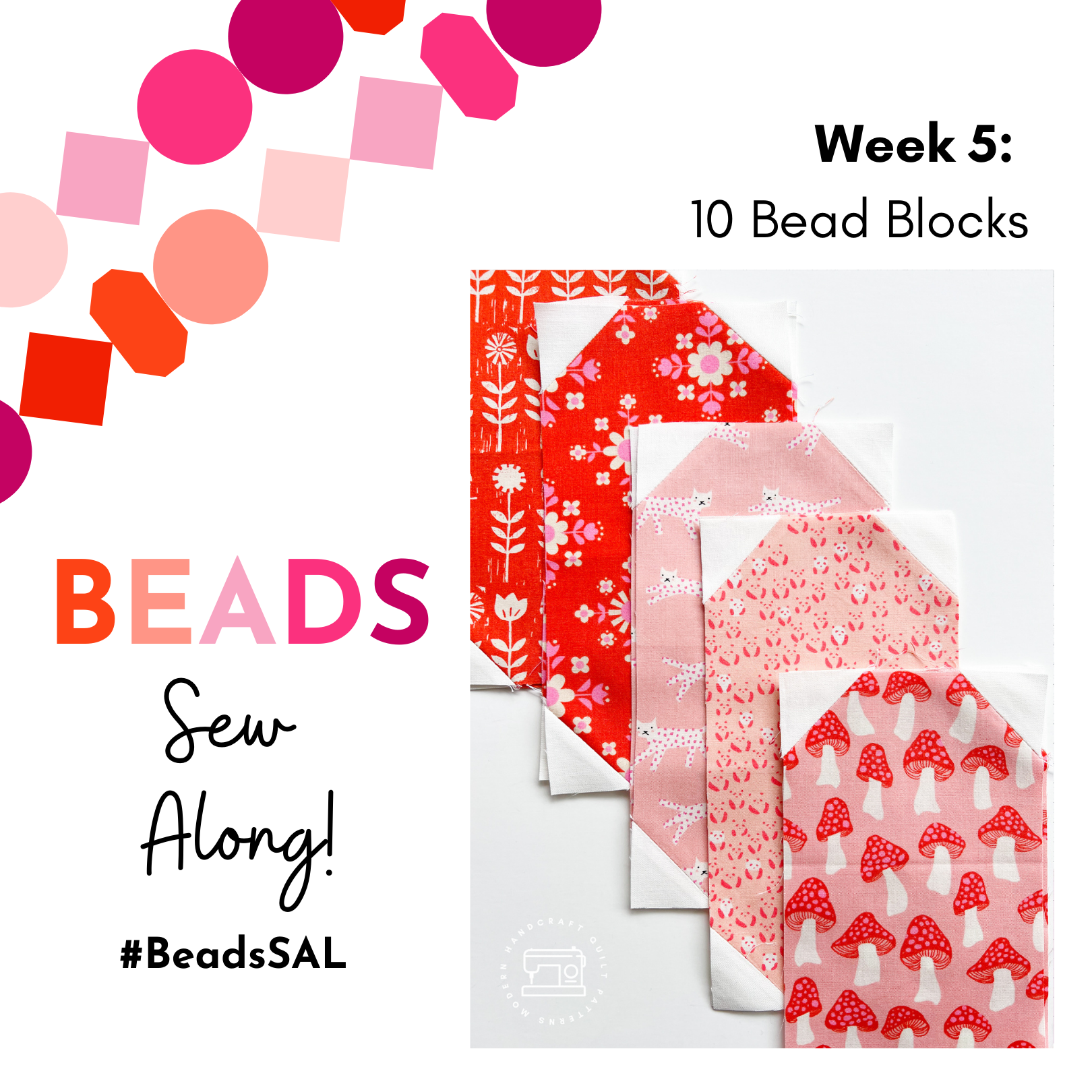 Beads Quilt Sew Along Week 5 - Modernhandcraft.com