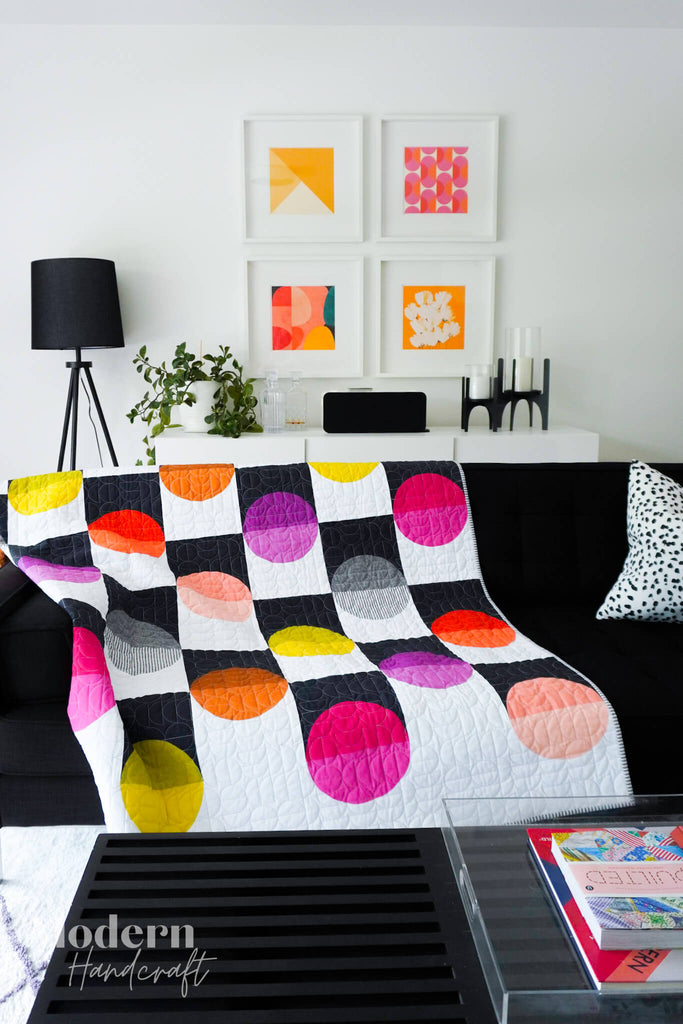 Checkers Quilt - Palette Picks Version by Modernhandcraft.com