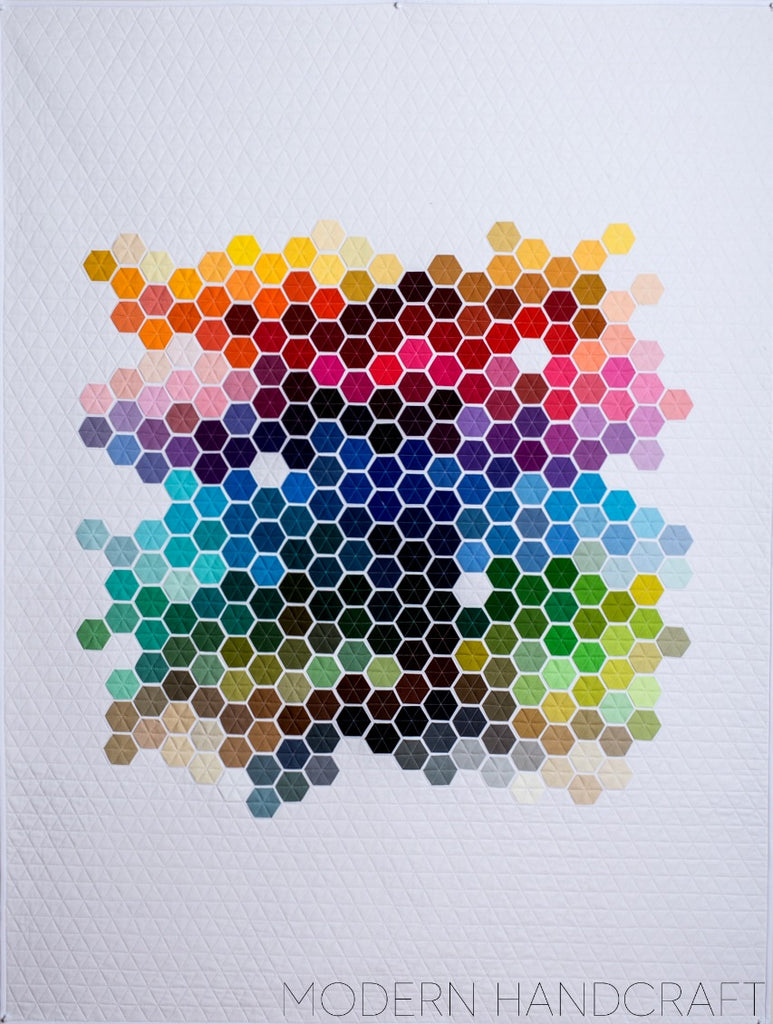 Modern Hexies / Geometric Rainbow Version - Modernhandcraft.com