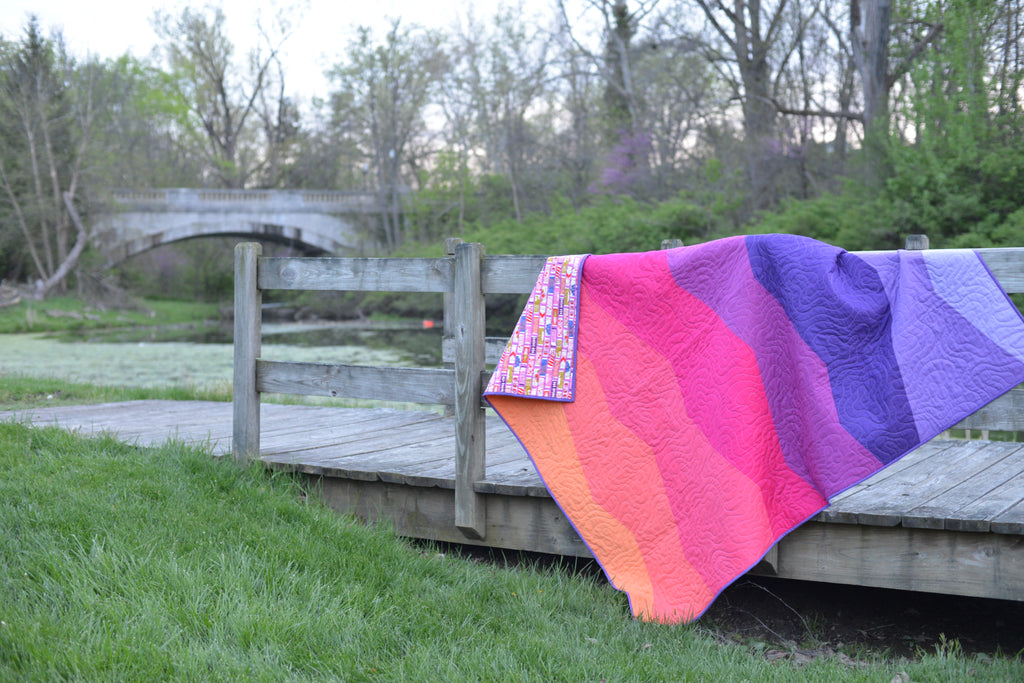 Range Quilt / Sunset Version - Modernhandcraft.com