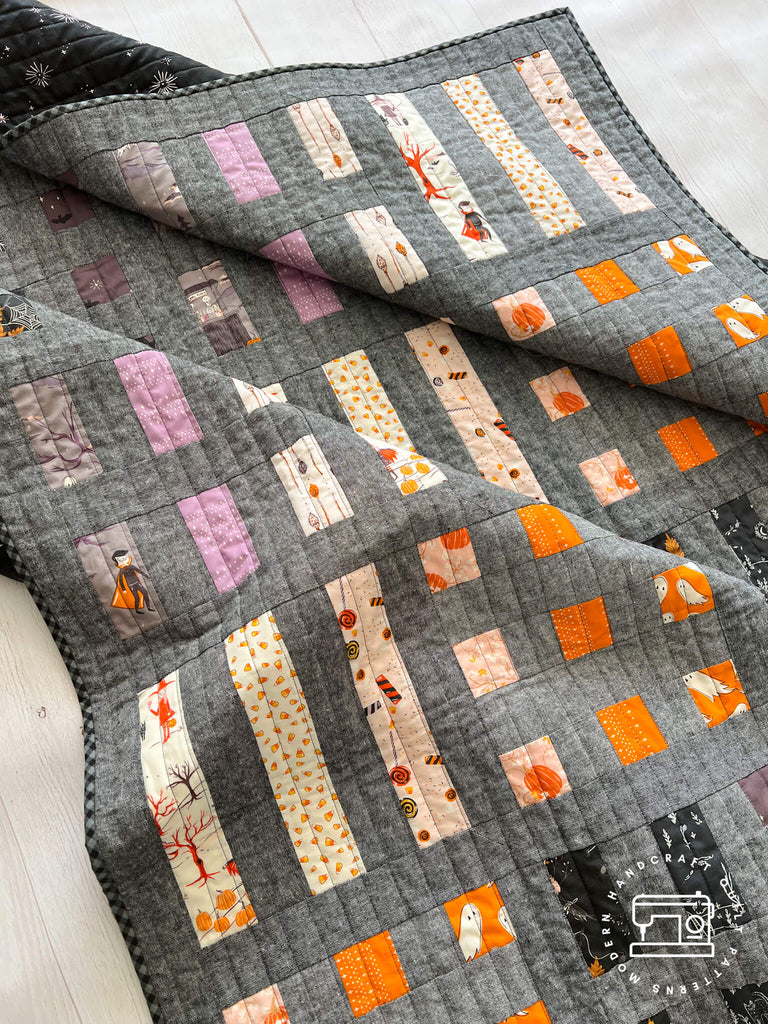 Dot and Dash Quilt - Spooky 'n Sweet Version by Modern Handcraft