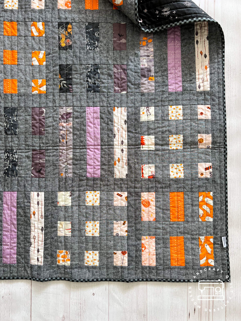 Dot and Dash Quilt - Spooky 'n Sweet Version by Modern Handcraft