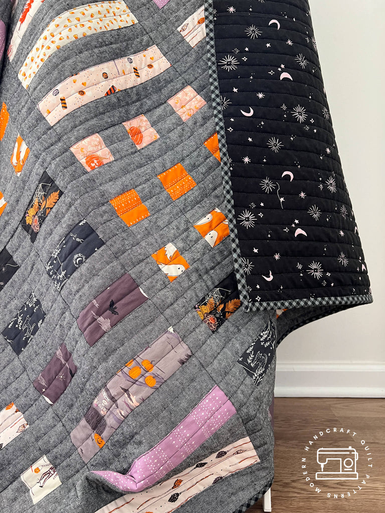 Dot and Dash Quilt - Spooky 'n Sweet Version by Modern Handcraft