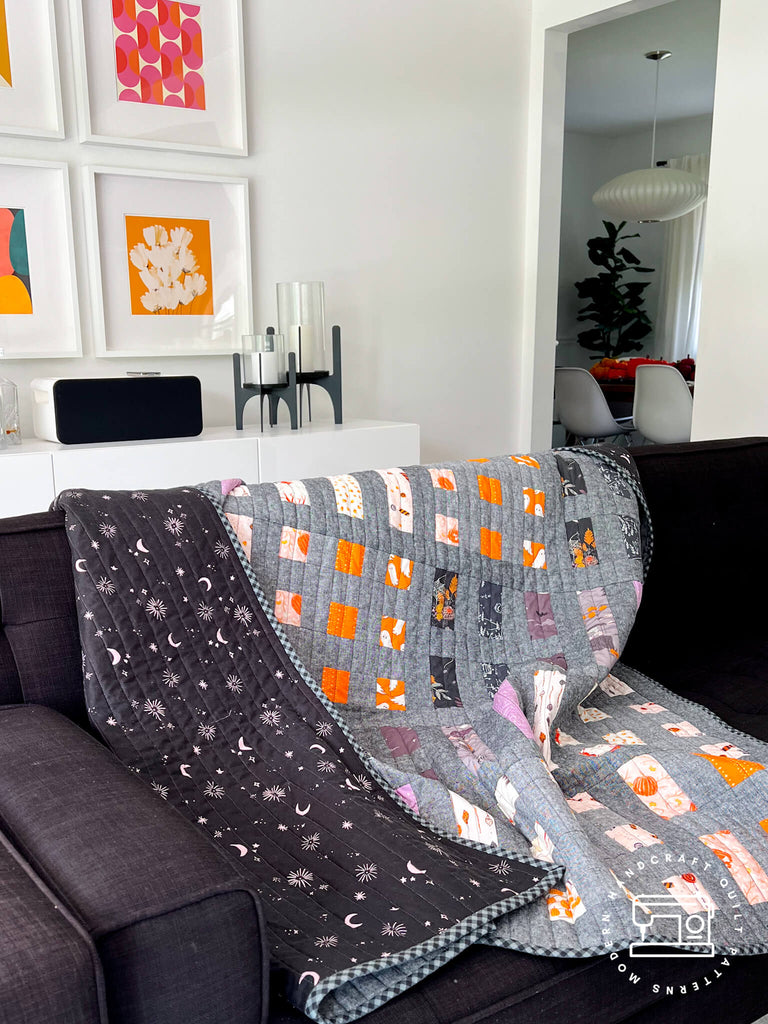 Dot and Dash Quilt - Spooky 'n Sweet Version by Modern Handcraft