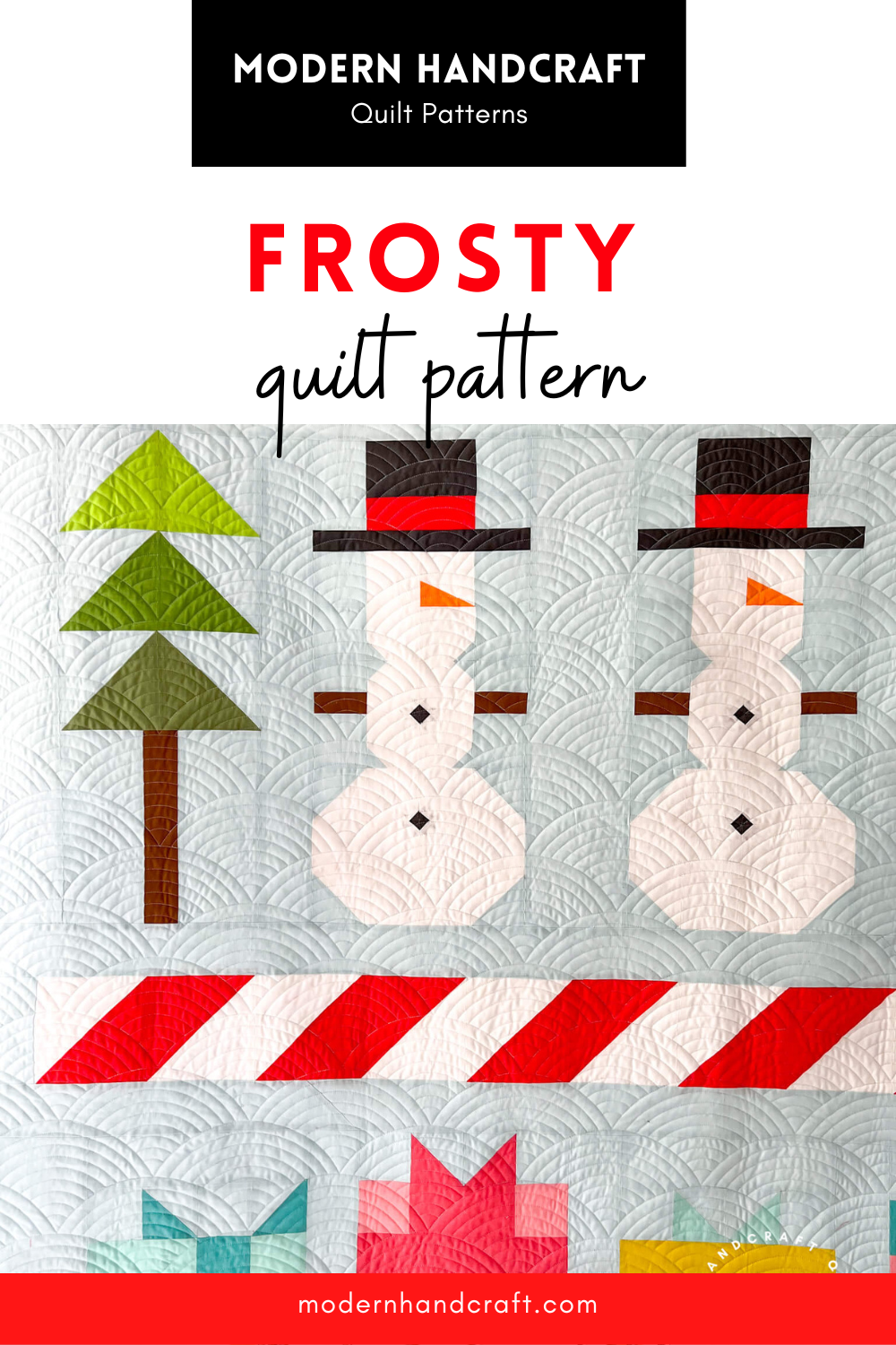 Frosty Quilt - Bella Solids Version by Modern Handcraft