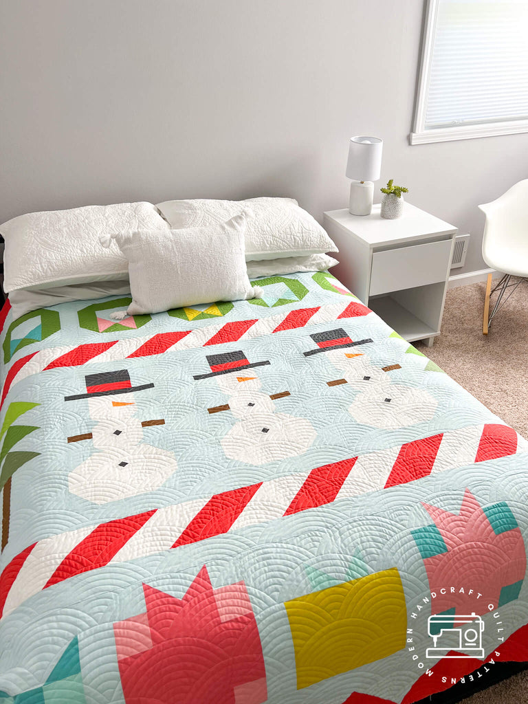 Frosty Quilt - Bella Solids Version by Modern Handcraft