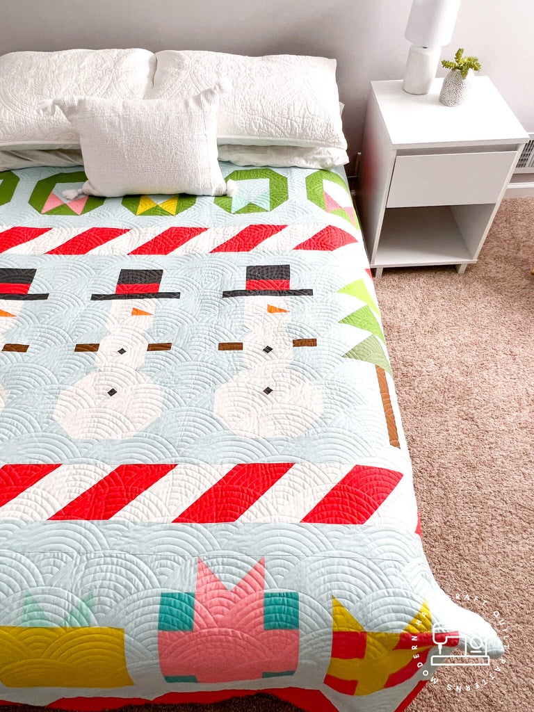 Frosty Quilt - Bella Solids Version by Modern Handcraft