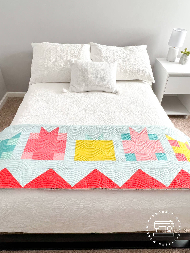 Frosty Quilt - Bella Solids Version by Modern Handcraft