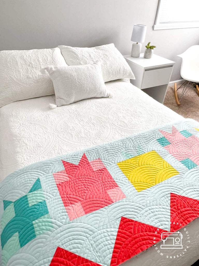 Frosty Quilt - Bella Solids Version by Modern Handcraft