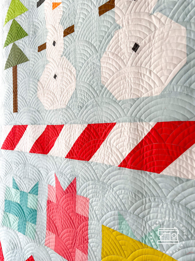 Frosty Quilt - Bella Solids Version by Modern Handcraft