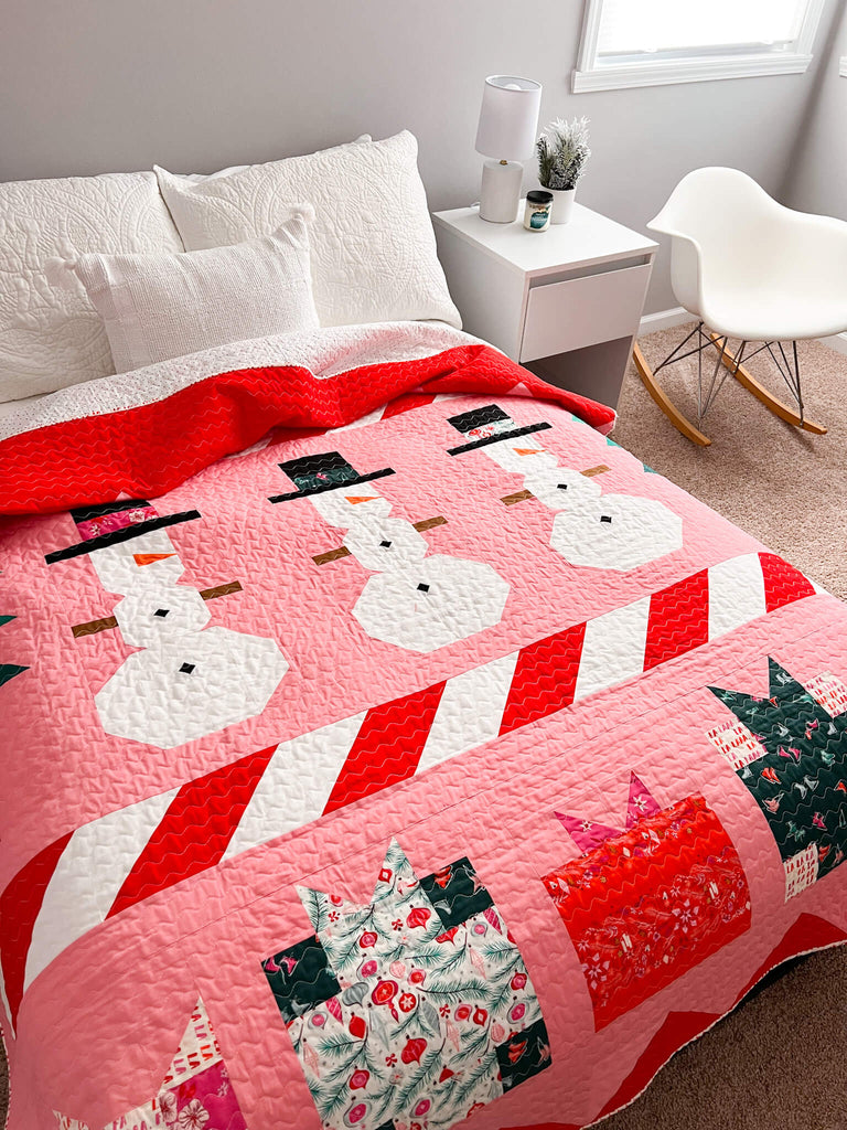 Frosty Quilt - Christmas in the City Version by Modernhandcreaft.com