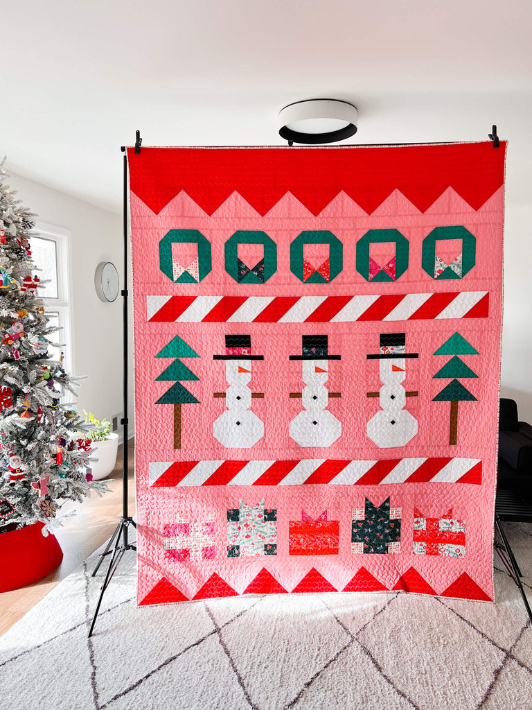 Frosty Quilt - Christmas in the City Version by Modernhandcreaft.com