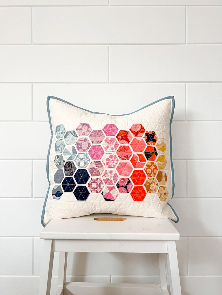 Hexie Pillow - Floradora Version by Modern Handcraft