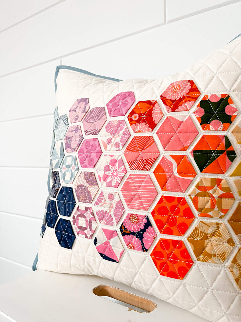 Hexie Pillow - Floradora Version by Modern Handcraft