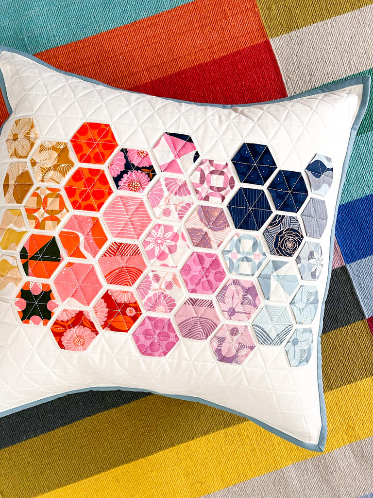 Hexie Pillow - Floradora Version by Modern Handcraft