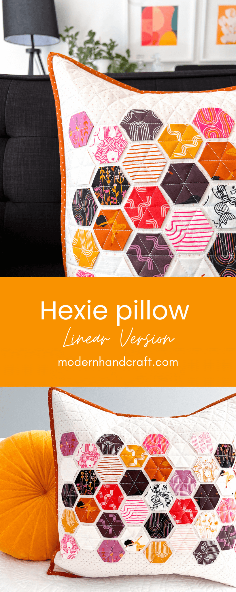 Hexie Pilllow - Linear Version by Modern Handraft