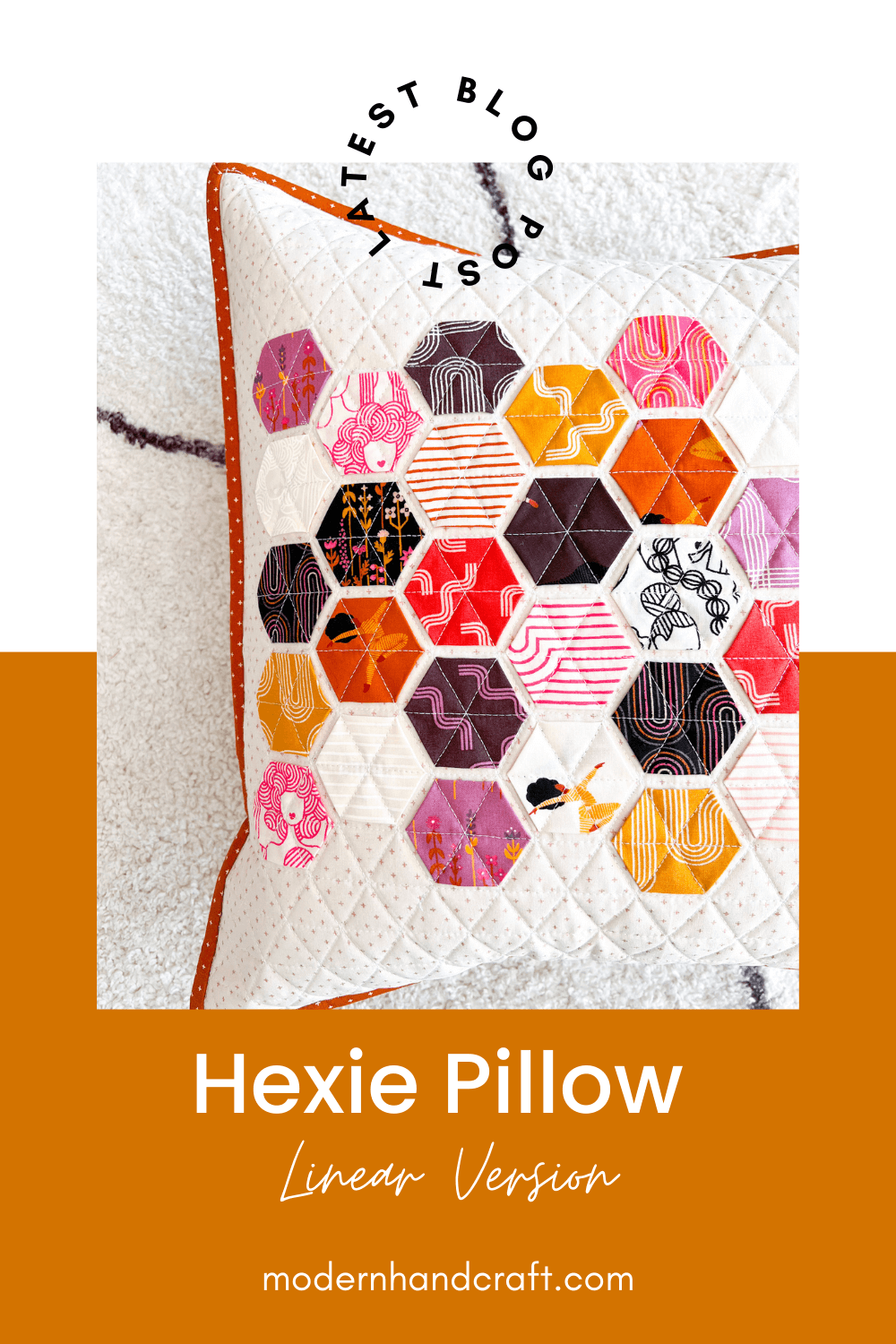 Hexie Pilllow - Linear Version by Modern Handraft