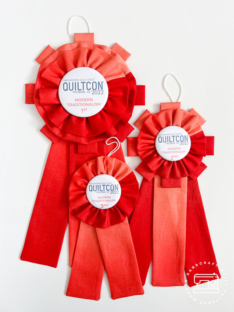 Quiltcon 2022 Award Ribbons / Modernhandcraft.com