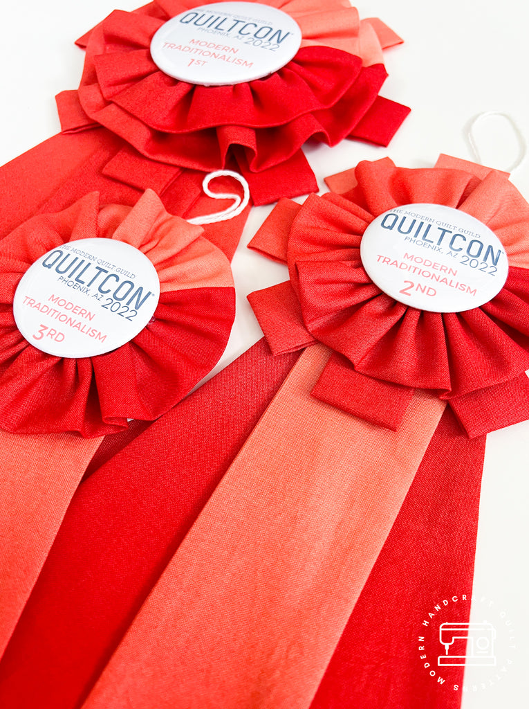 Quiltcon 2022 Award Ribbons / Modernhandcraft.com