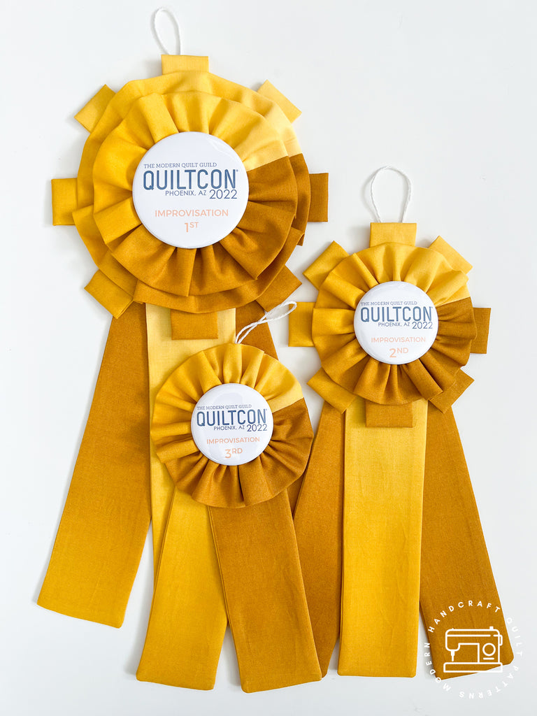 Quiltcon 2022 Award Ribbons / Modernhandcraft.com