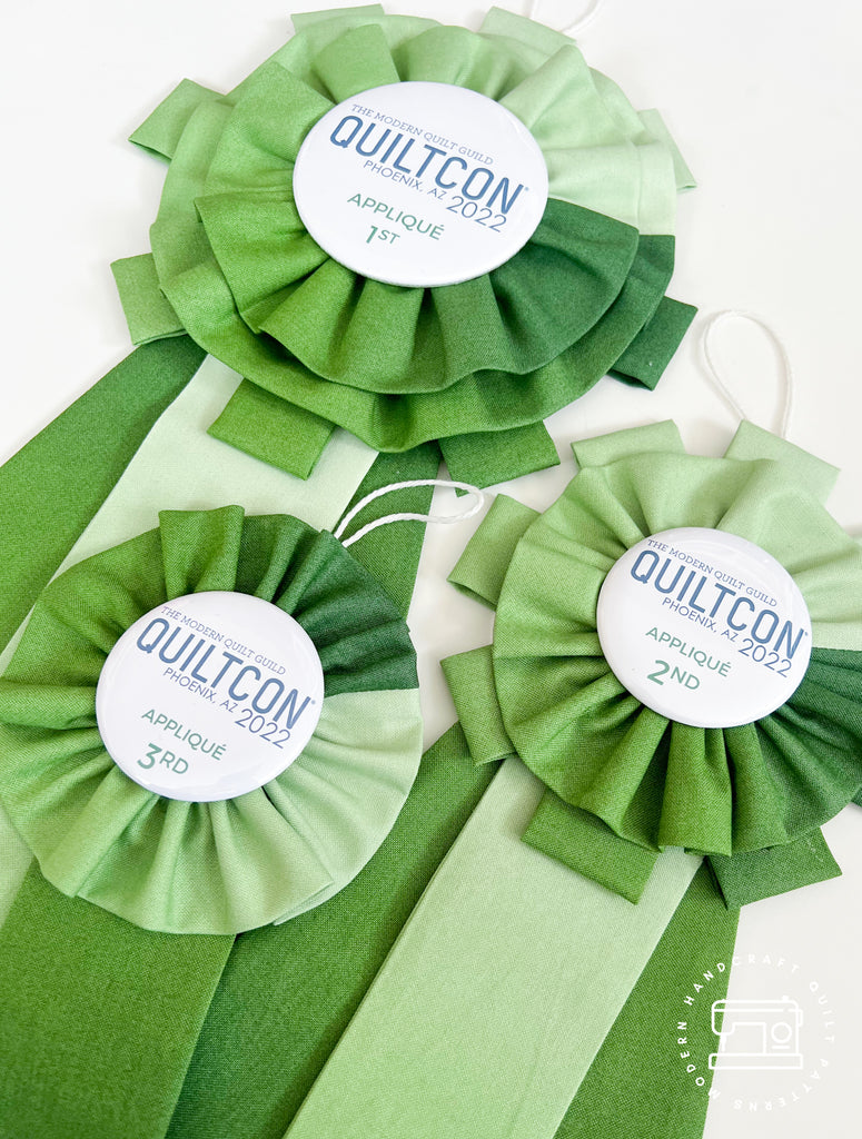 Quiltcon 2022 Award Ribbons / Modernhandcraft.com