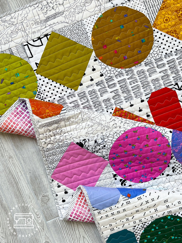 Beads Quilt / Rainbow Scrappy Version - Modernhandcraft.com