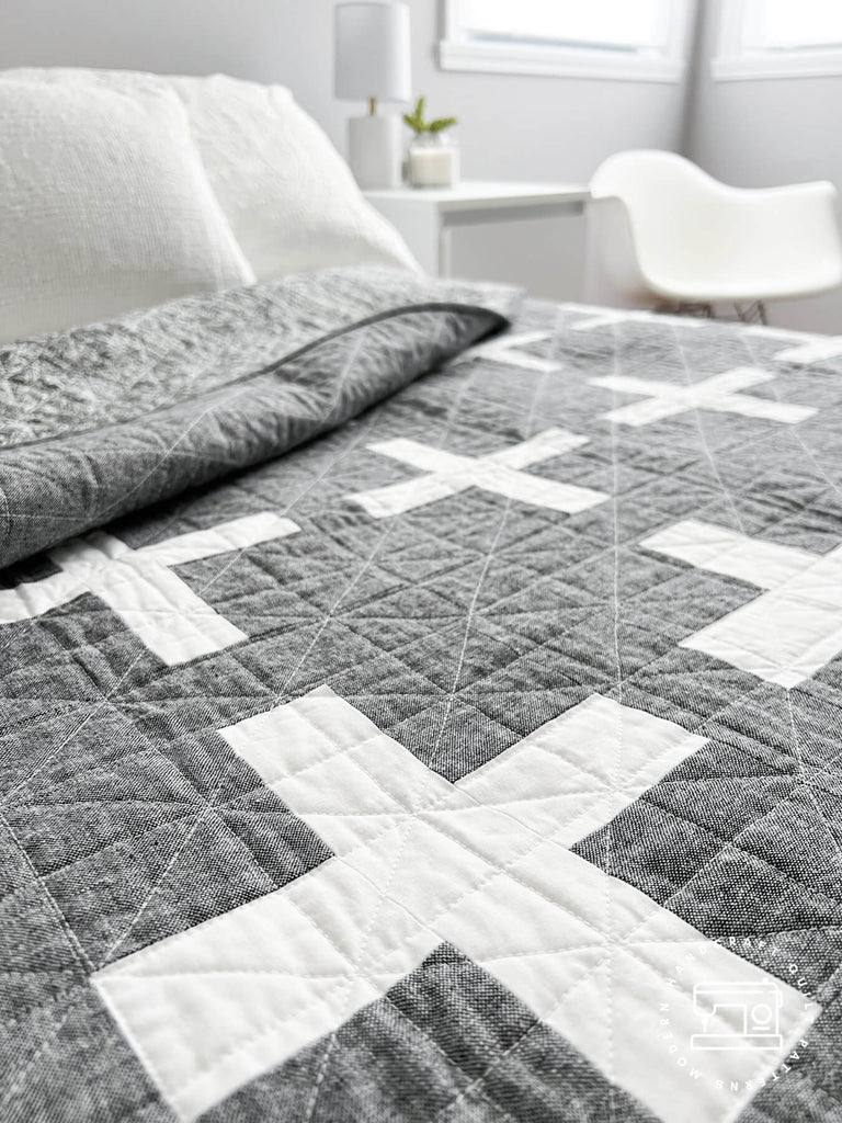 Increase Quilt Essex Linen Version by Modernhandcraft.com